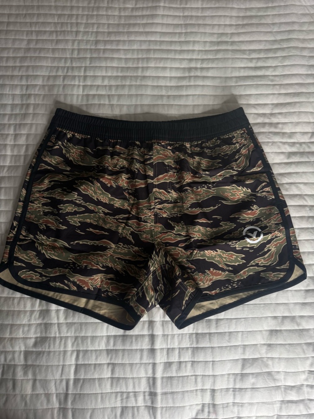 VIRUS Black and Tan Athletic Shorts with Tag